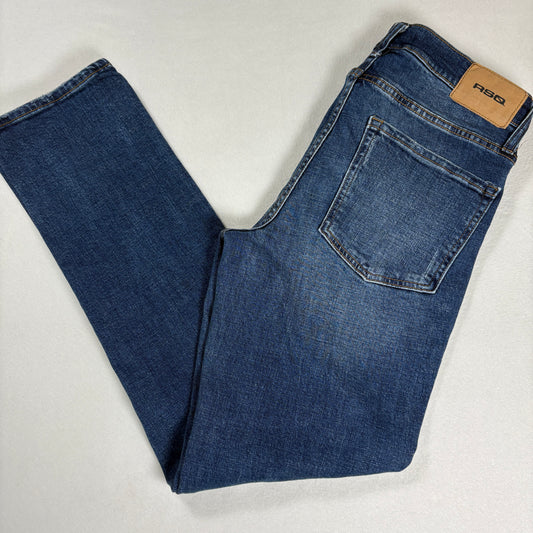 RSQ Mens Slim Straight Jeans 30x32 Blue Denim Y2K Vintage Grunge 90s