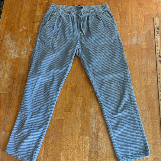 Corduroy Jogger Pants Womens ASOS Design S Fits Like 30X27 Gray Elastic Waist