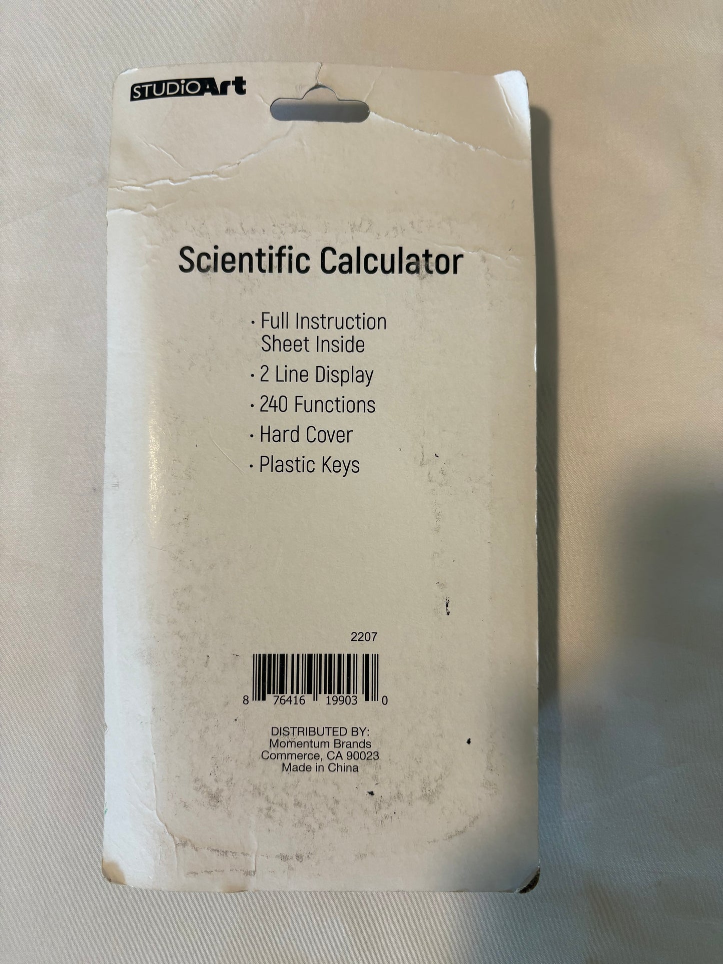 STUDIOArt Scientific Calculator S.U.P.E.R. 240 Functions 2-Line Display Hard Case NEW