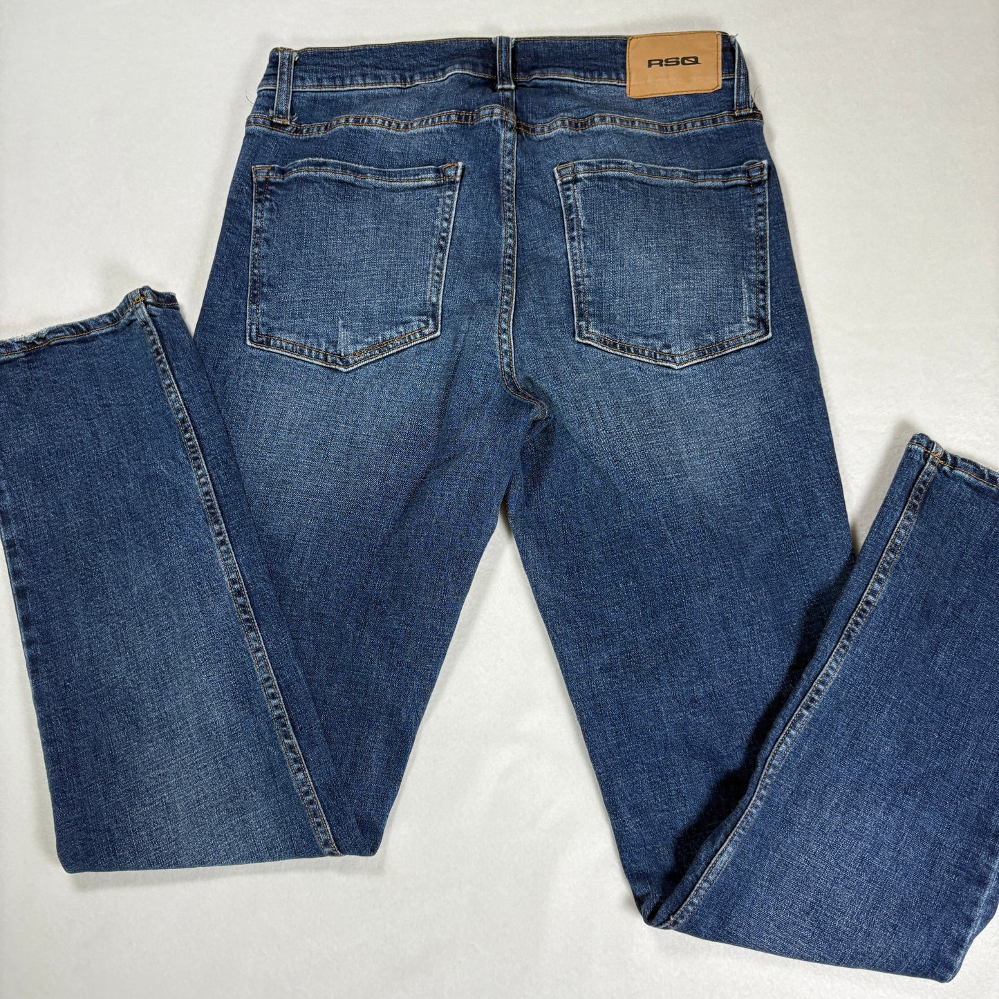 RSQ Mens Slim Straight Jeans 30x32 Blue Denim Y2K Vintage Grunge 90s