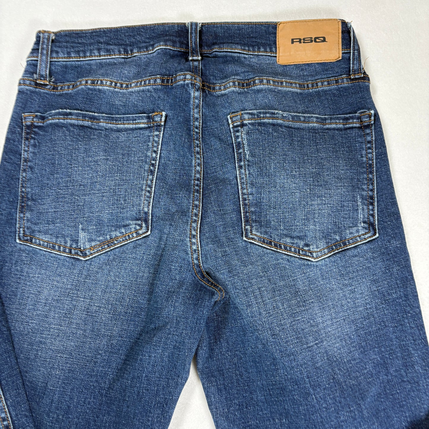 RSQ Mens Slim Straight Jeans 30x32 Blue Denim Y2K Vintage Grunge 90s