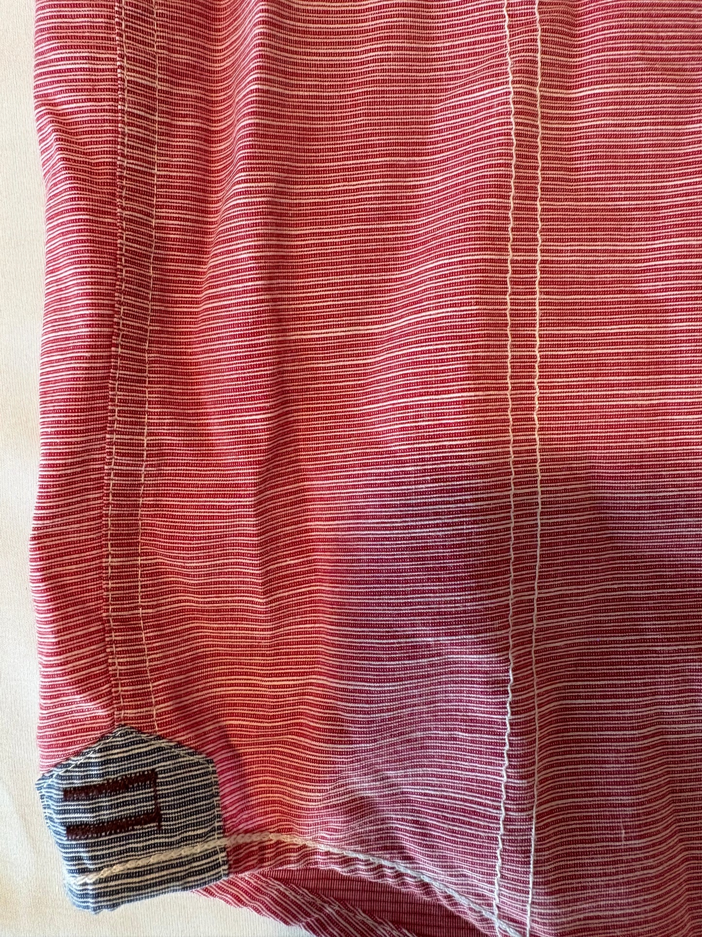 Drill Clothing Co. Red Striped Shirt 3XLB Button Up Casual Western Urban NYC