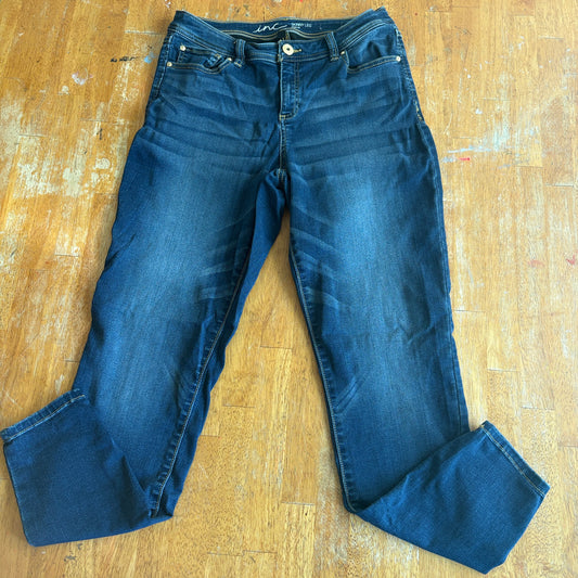 Skinny Jeans Womens INC Curvy Fit Tag 10 Fits Like X Dark Wash Stretch Denim