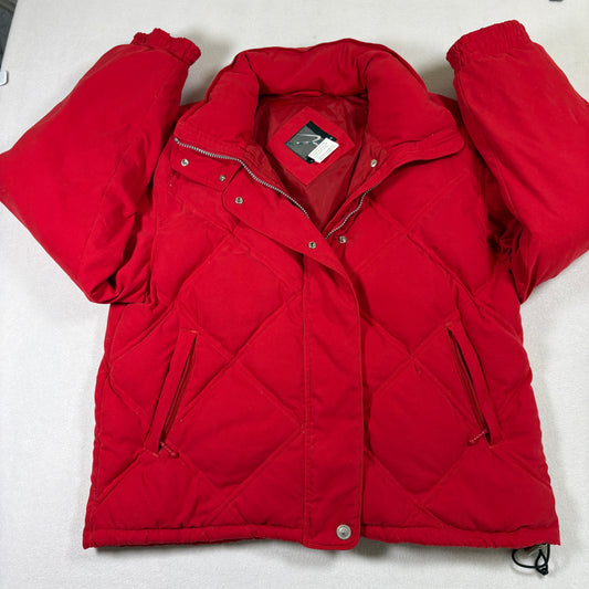 Rawik Mens Red Ski Jacket M Down Insulated Puffer 90s Y2K Vintage Winter Coat