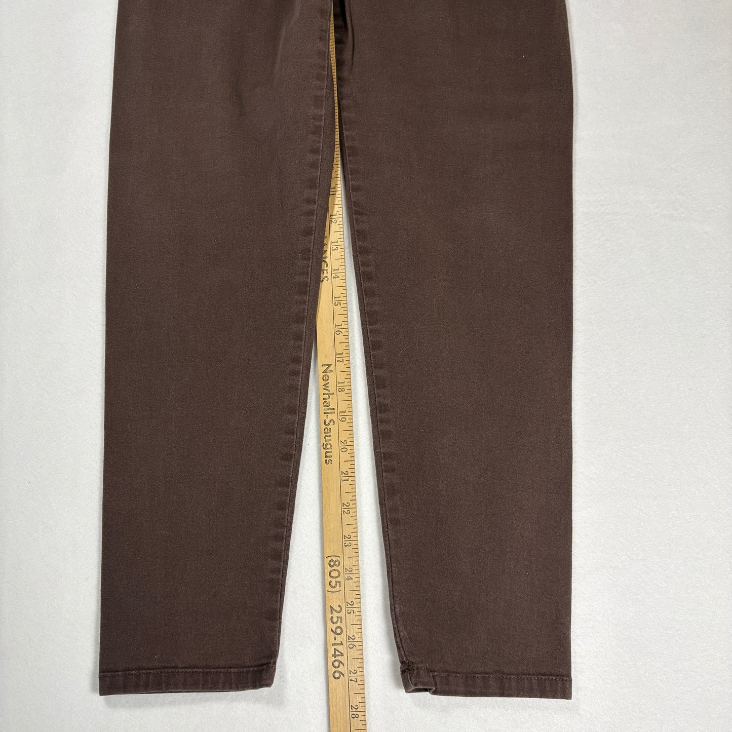 Metrostyle Womens Brown Stretch Pants L High Rise Baggy Y2K 90s Vintage