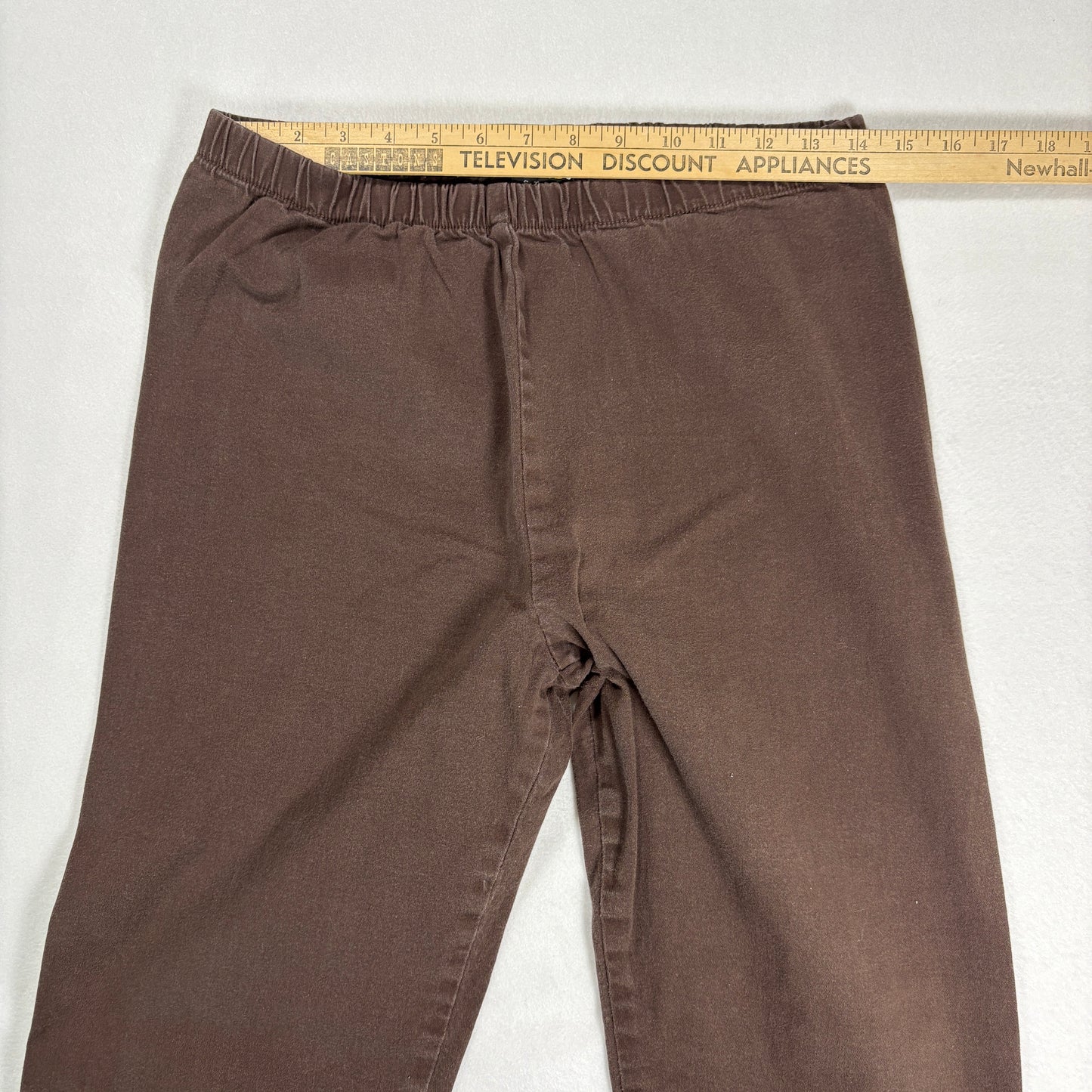 Metrostyle Womens Brown Stretch Pants L High Rise Baggy Y2K 90s Vintage
