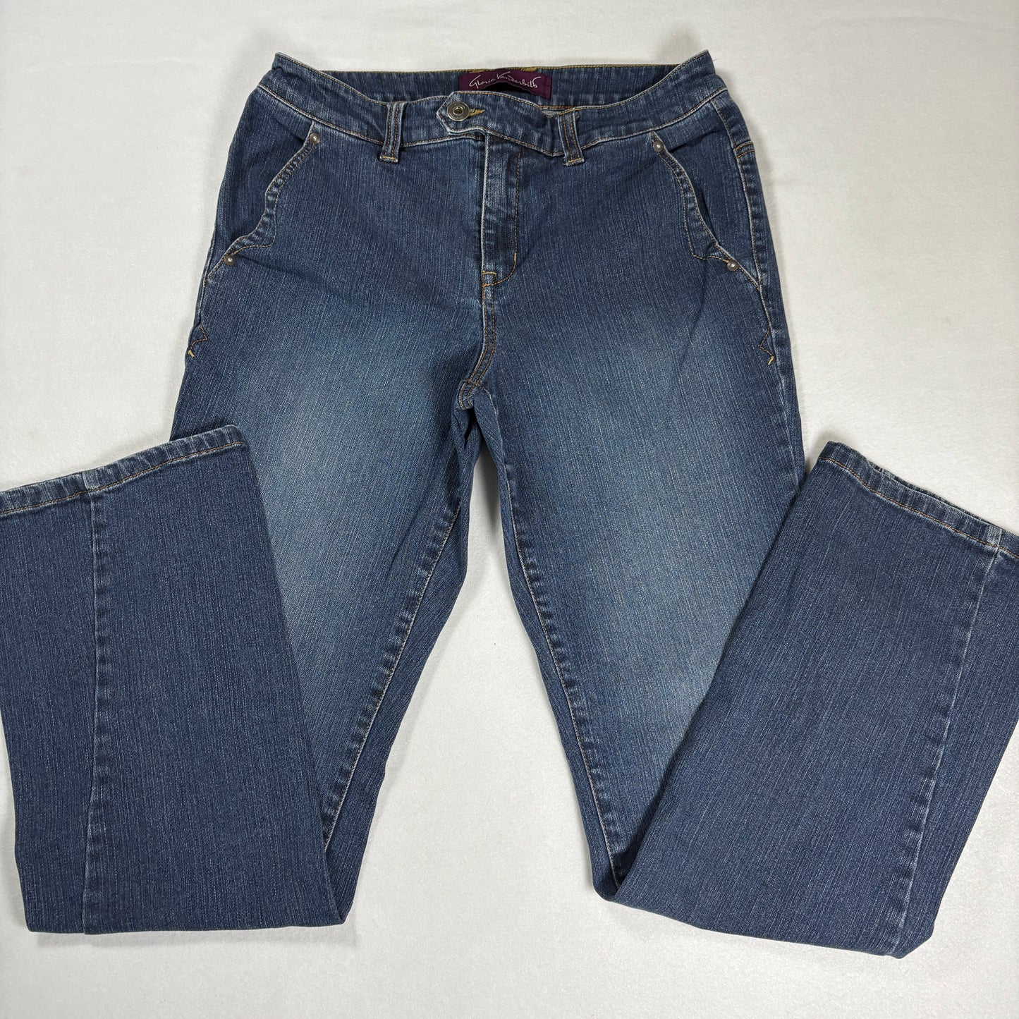 Gloria Vanderbilt Womens Jeans 10 Blue Denim High Rise Straight Y2K Vintage