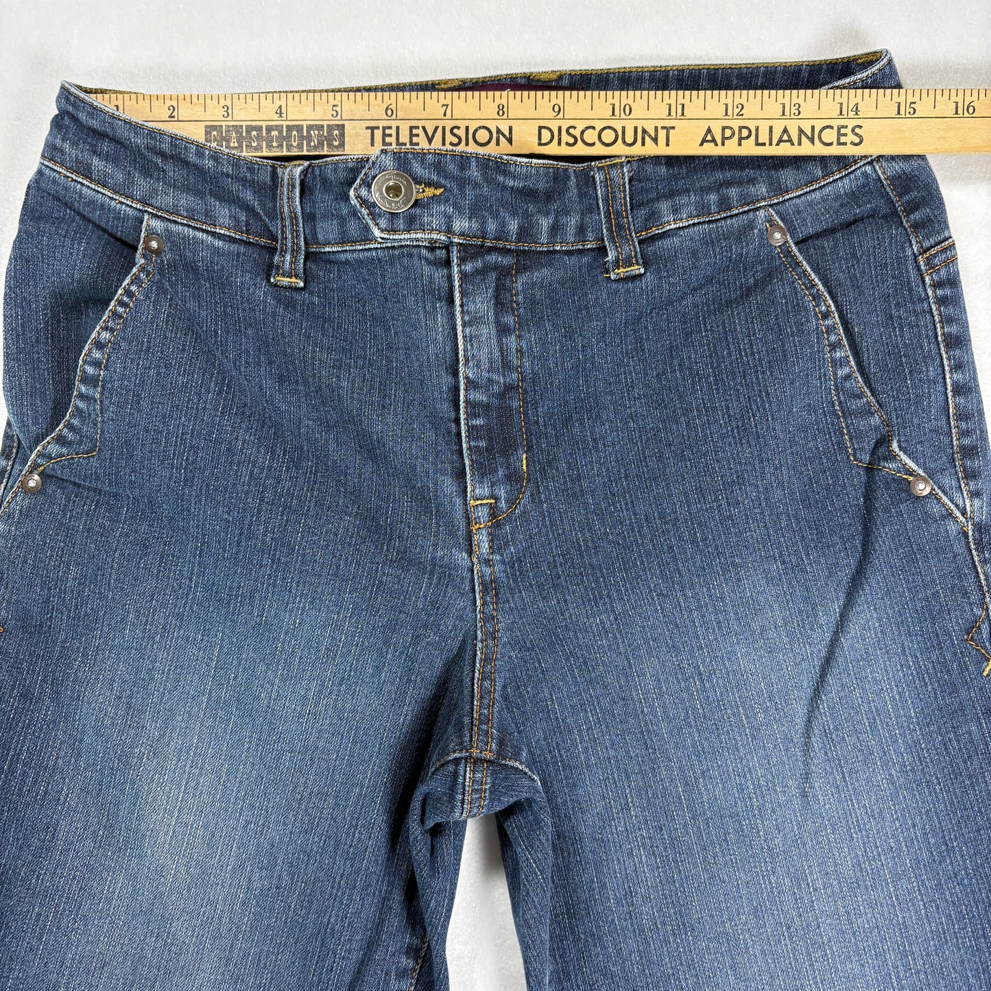 Gloria Vanderbilt Womens Jeans 10 Blue Denim High Rise Straight Y2K Vintage