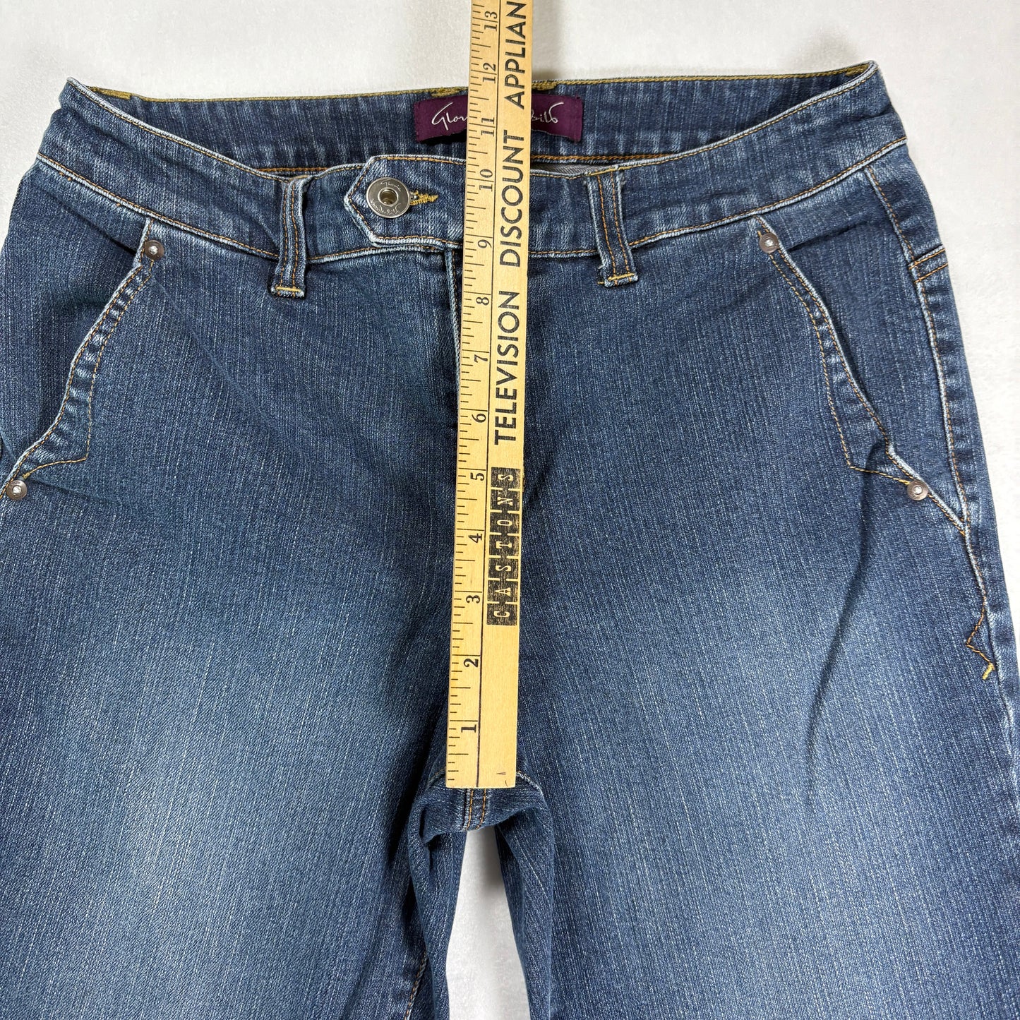 Gloria Vanderbilt Womens Jeans 10 Blue Denim High Rise Straight Y2K Vintage