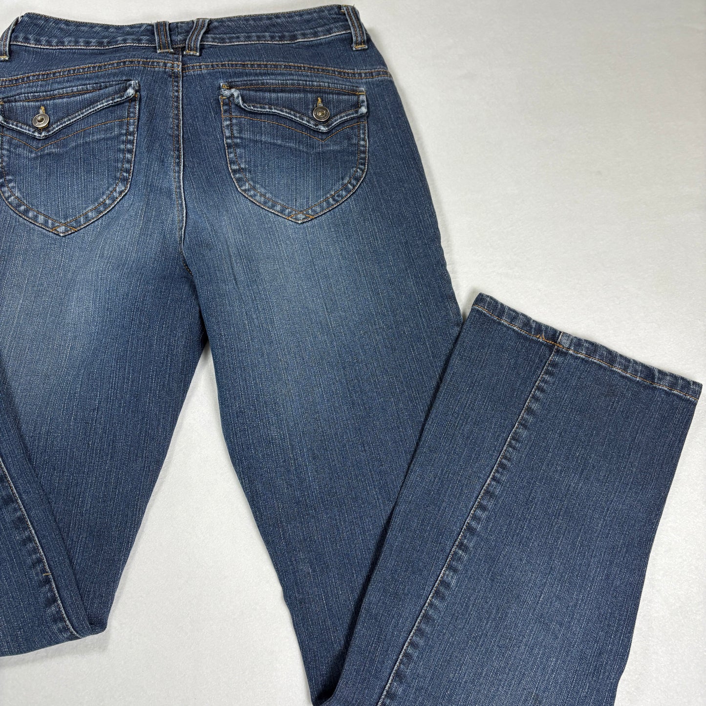 Gloria Vanderbilt Womens Jeans 10 Blue Denim High Rise Straight Y2K Vintage