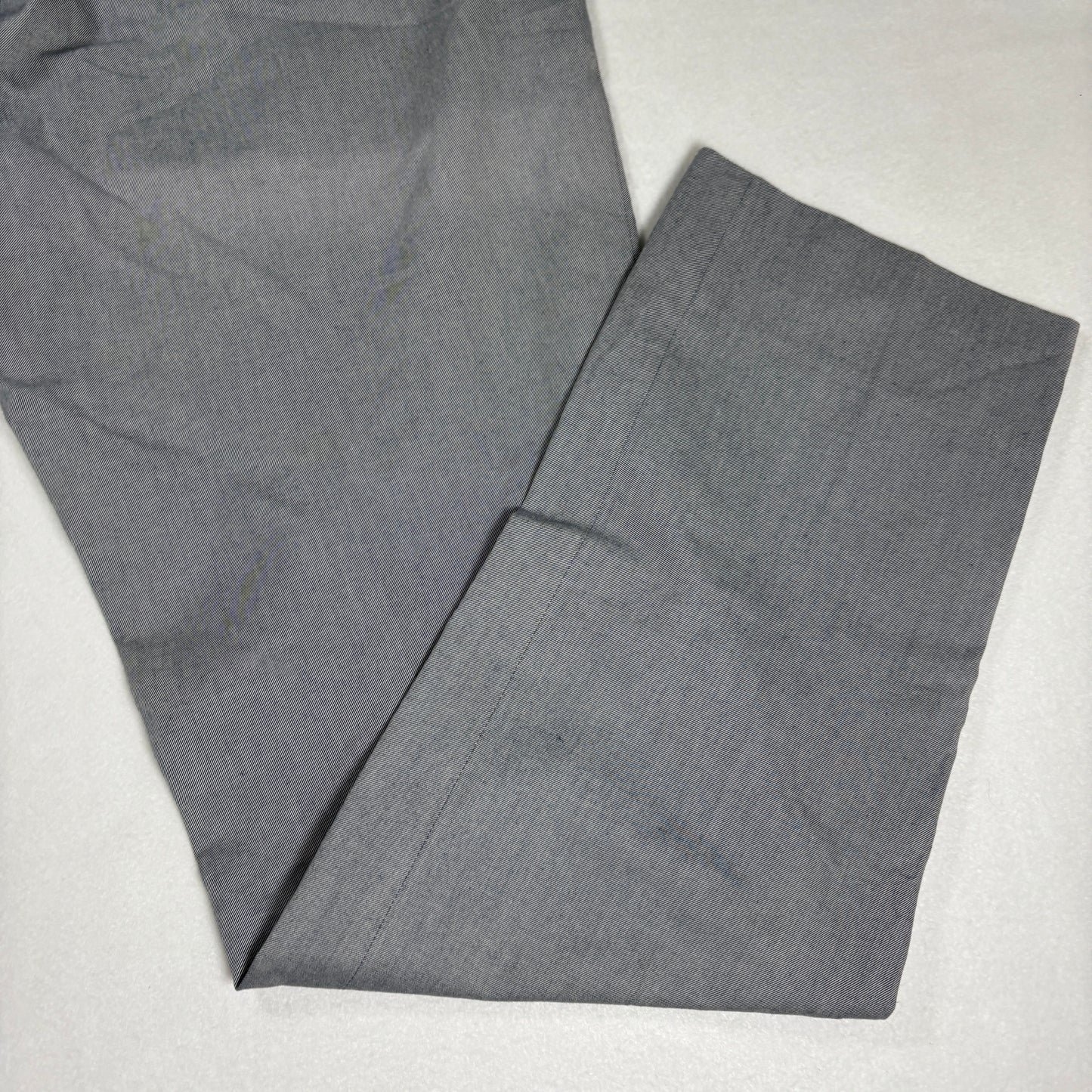 Oliver Spencer Mens Gray Pants 36 Baggy Straight Tailored Cotton Made Portugal
