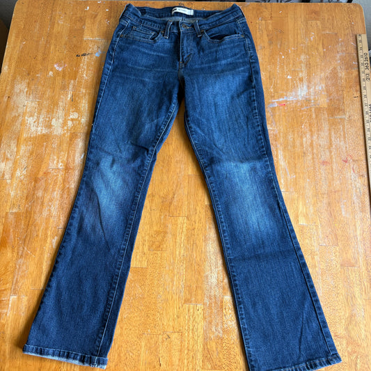 Levi’s 515 Womens 28x30 Bootcut Blue Stretch Denim Jeans Cowboy