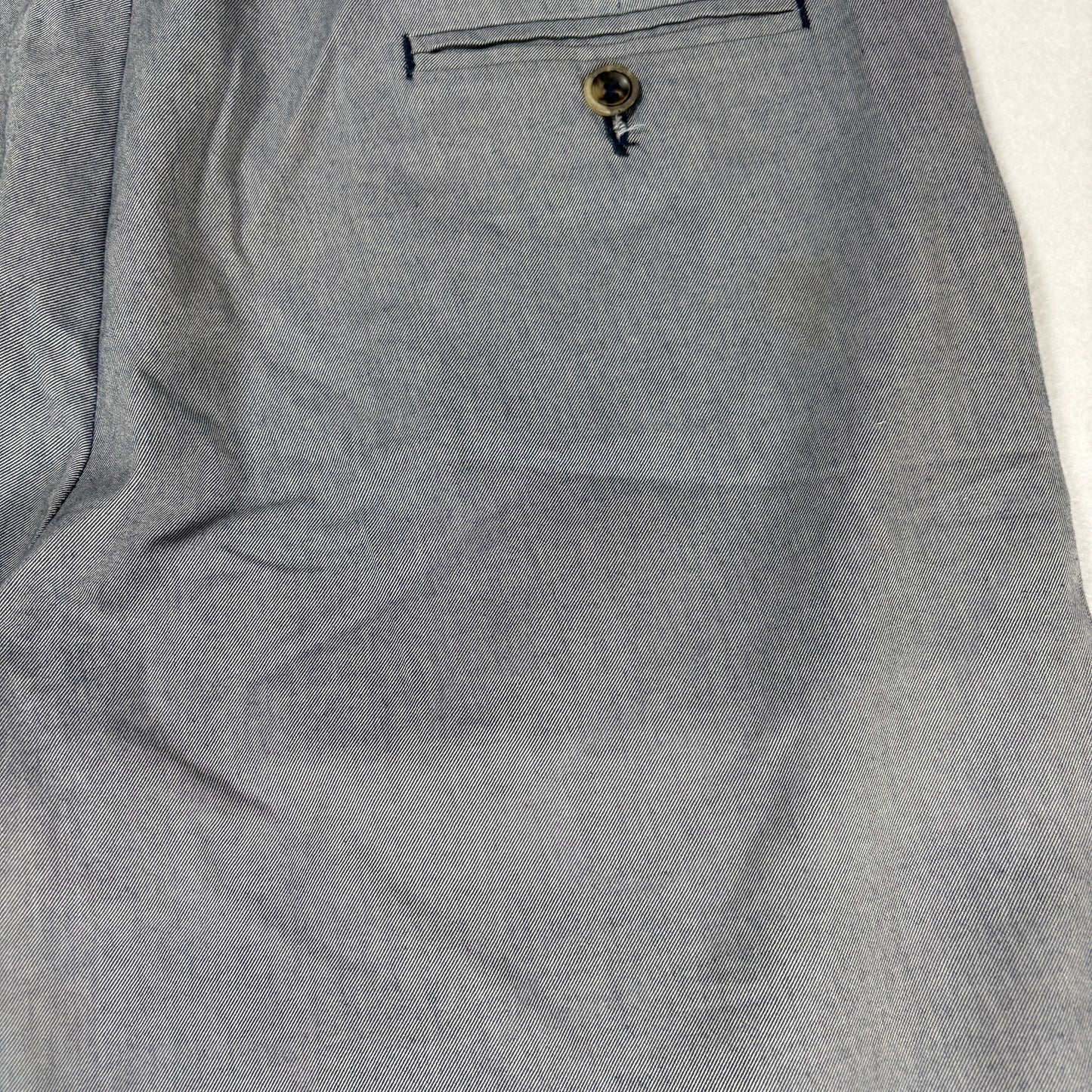 Oliver Spencer Mens Gray Pants 36 Baggy Straight Tailored Cotton Made Portugal