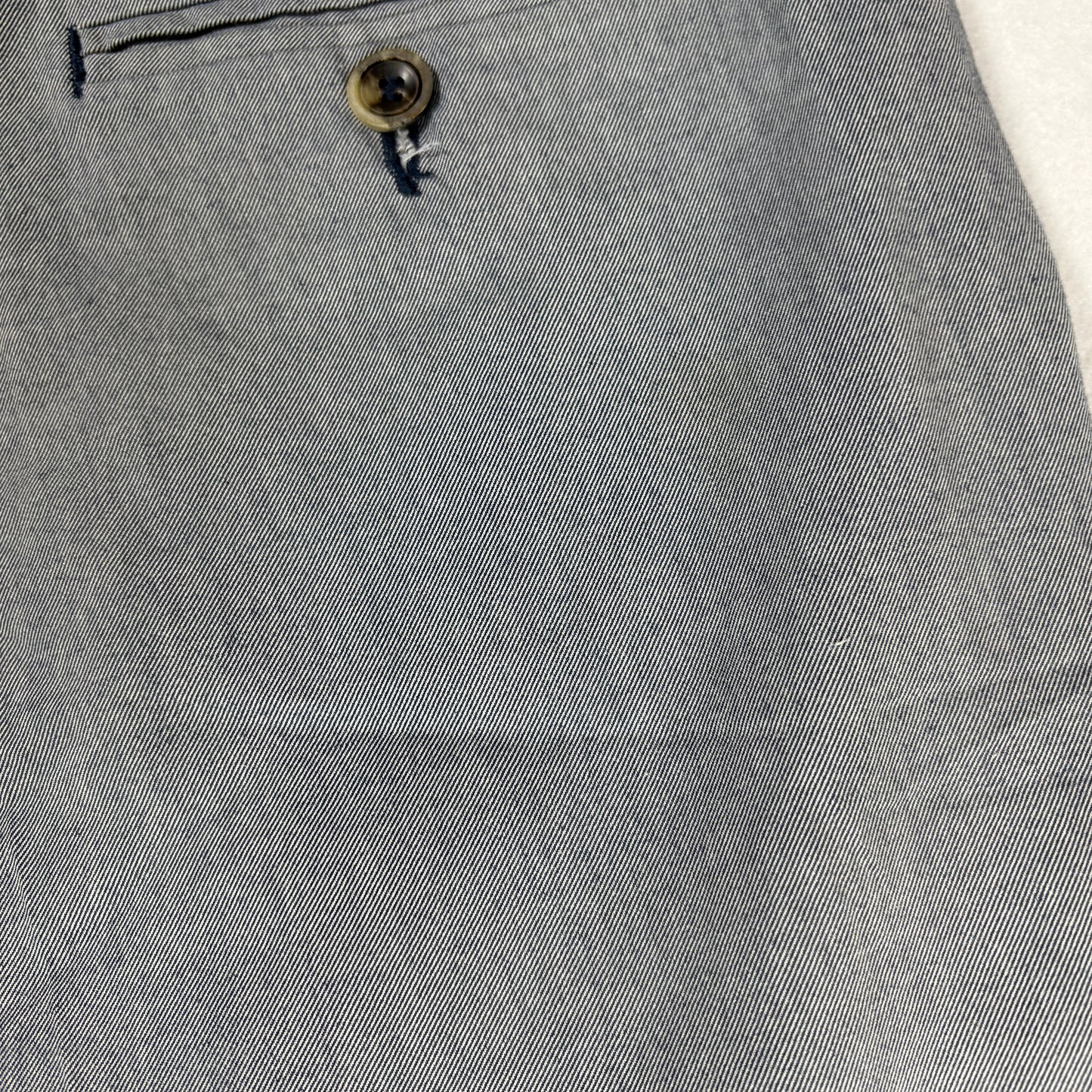 Oliver Spencer Mens Gray Pants 36 Baggy Straight Tailored Cotton Made Portugal