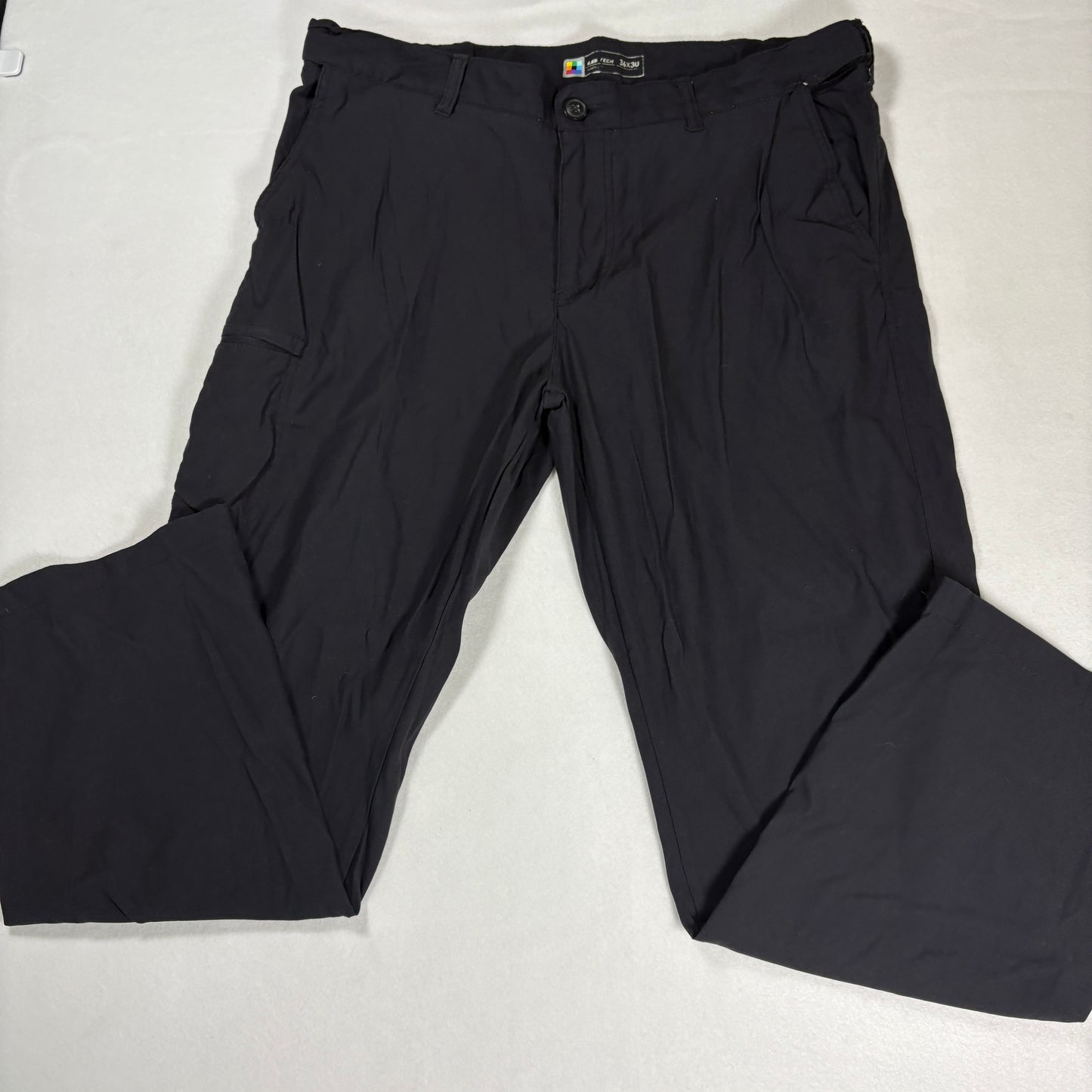 Lib Tech Mens Black Cargo Pants 36x30 Baggy Skate Y2K Techwear Grunge