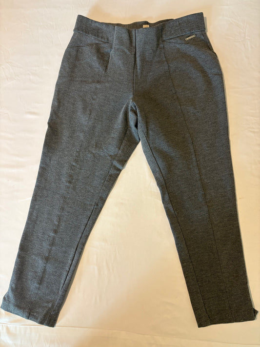 Michael Kors Gray Pull-On Pants Women’s Size L Stretch Work Casual Trousers