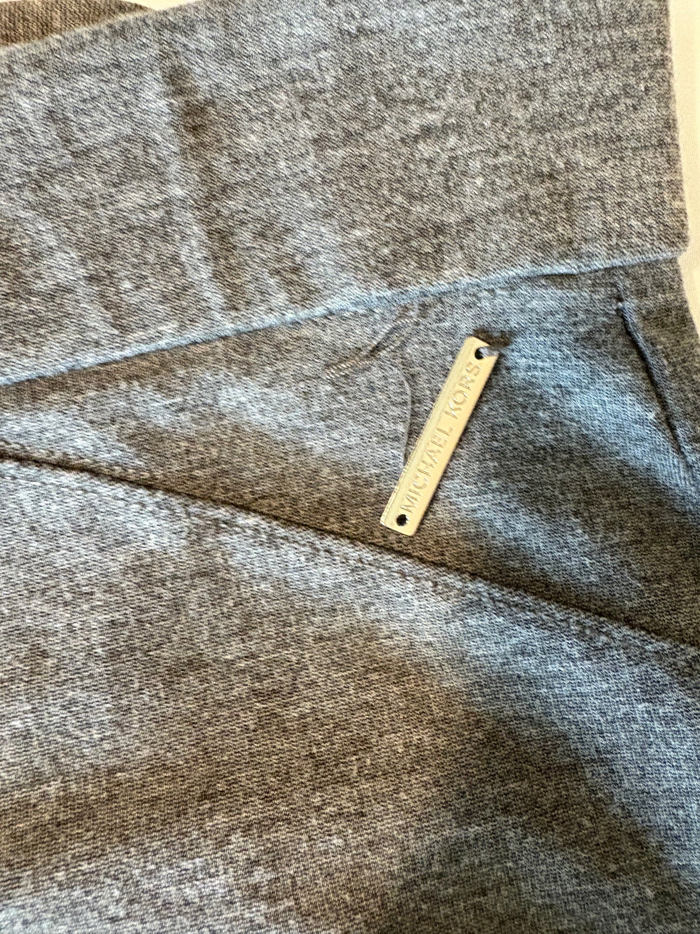 Michael Kors Gray Pull-On Pants Women’s Size L Stretch Work Casual Trousers