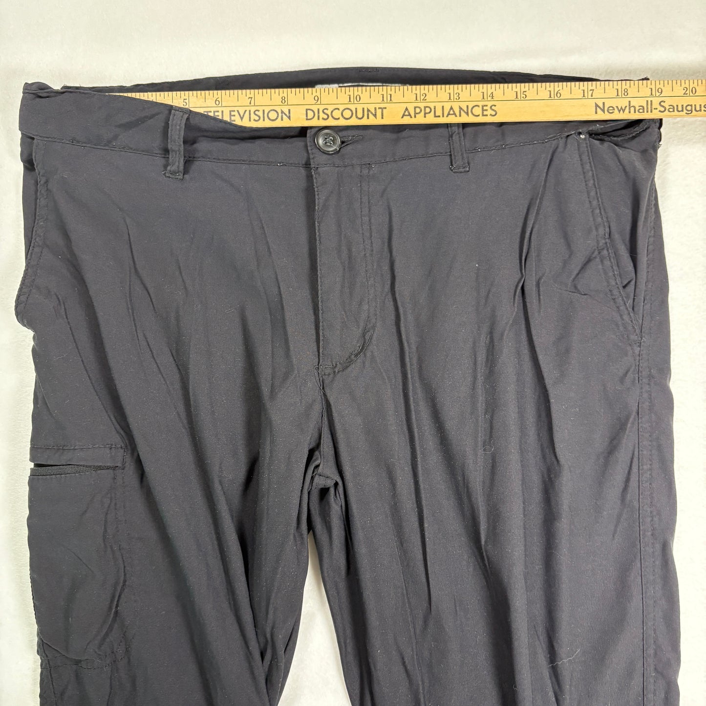 Lib Tech Mens Black Cargo Pants 36x30 Baggy Skate Y2K Techwear Grunge