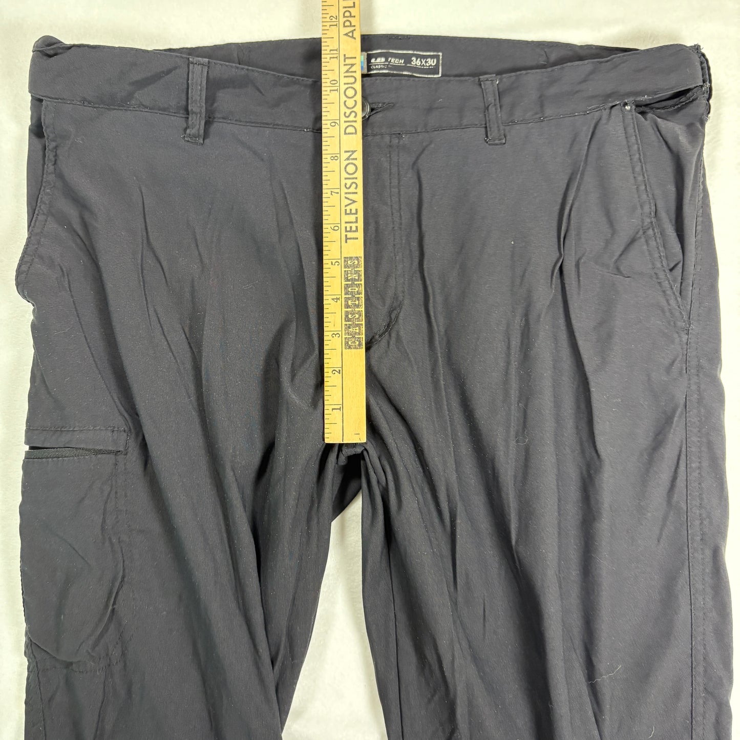 Lib Tech Mens Black Cargo Pants 36x30 Baggy Skate Y2K Techwear Grunge