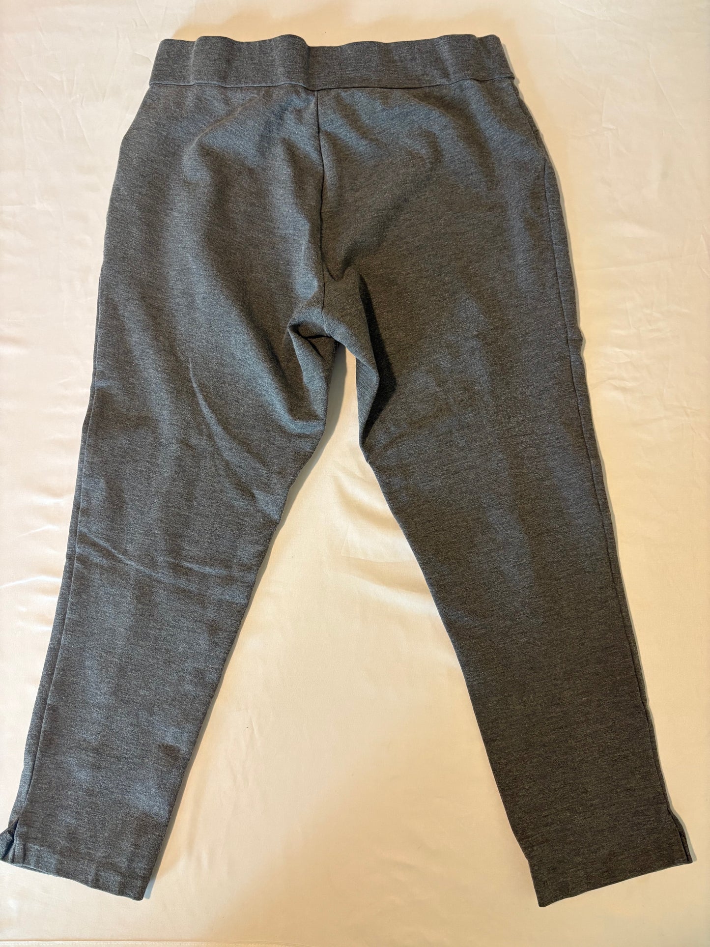 Michael Kors Gray Pull-On Pants Women’s Size L Stretch Work Casual Trousers