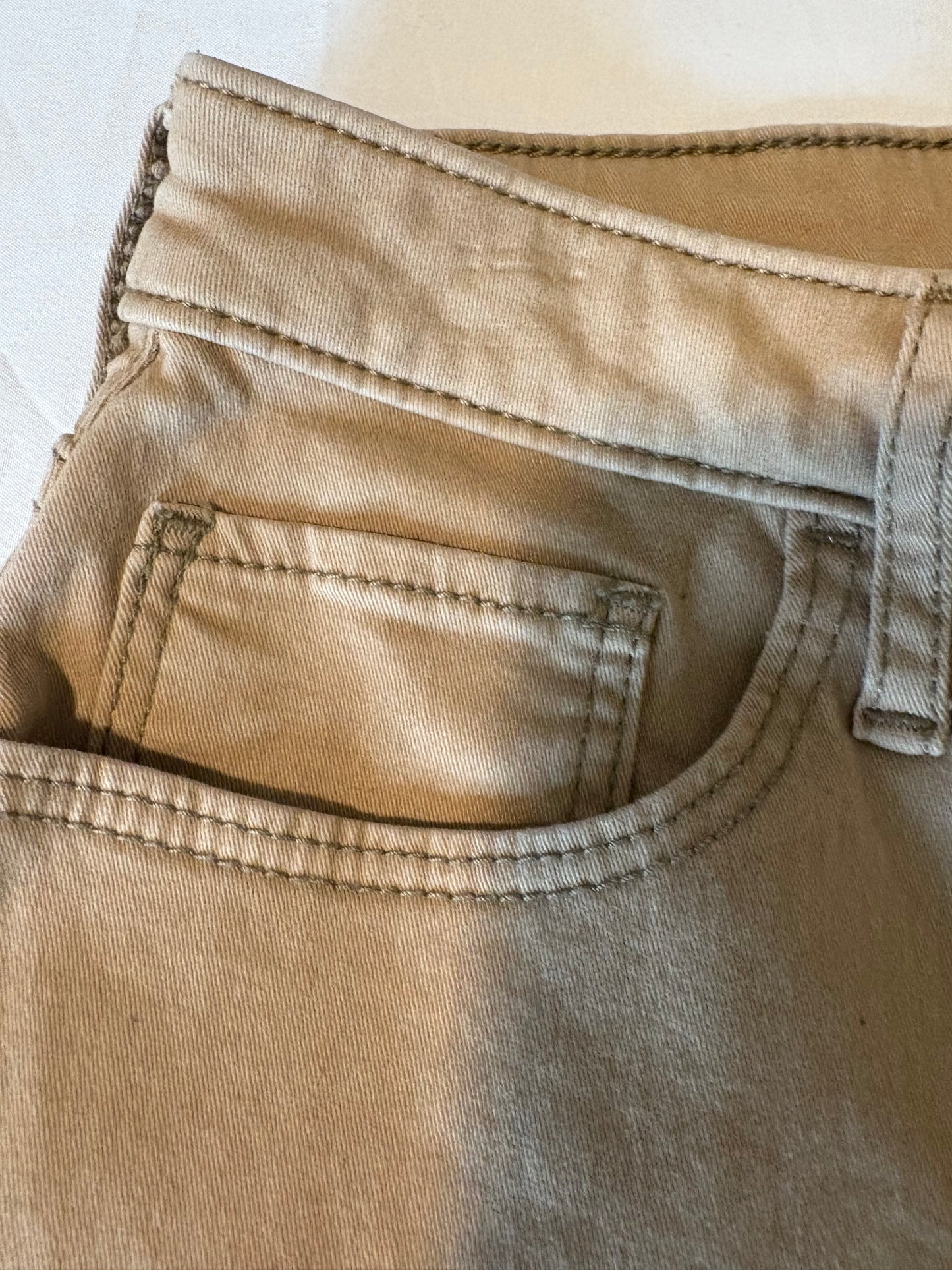 Hollister High-Rise Super Skinny Curvy Jeans W31 L29 Tan Stretch Denim Pants