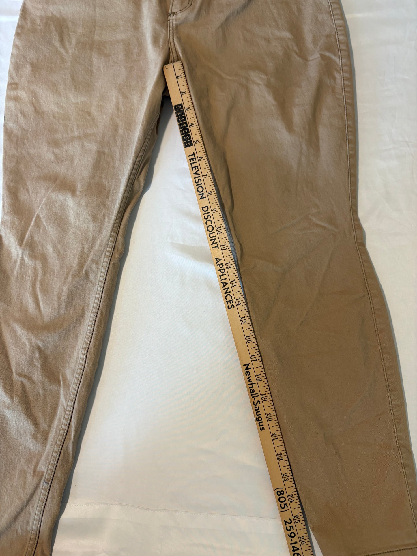 Hollister High-Rise Super Skinny Curvy Jeans W31 L29 Tan Stretch Denim Pants