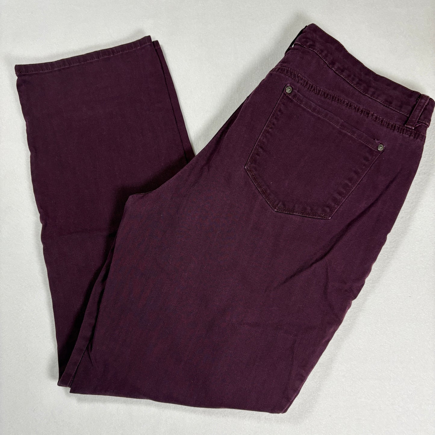 Gloria Vanderbilt Womens Jeans 14 Purple Rail Straight High Rise Slimming Y2K
