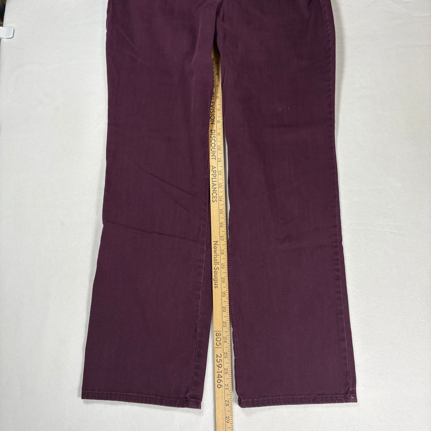 Gloria Vanderbilt Womens Jeans 14 Purple Rail Straight High Rise Slimming Y2K