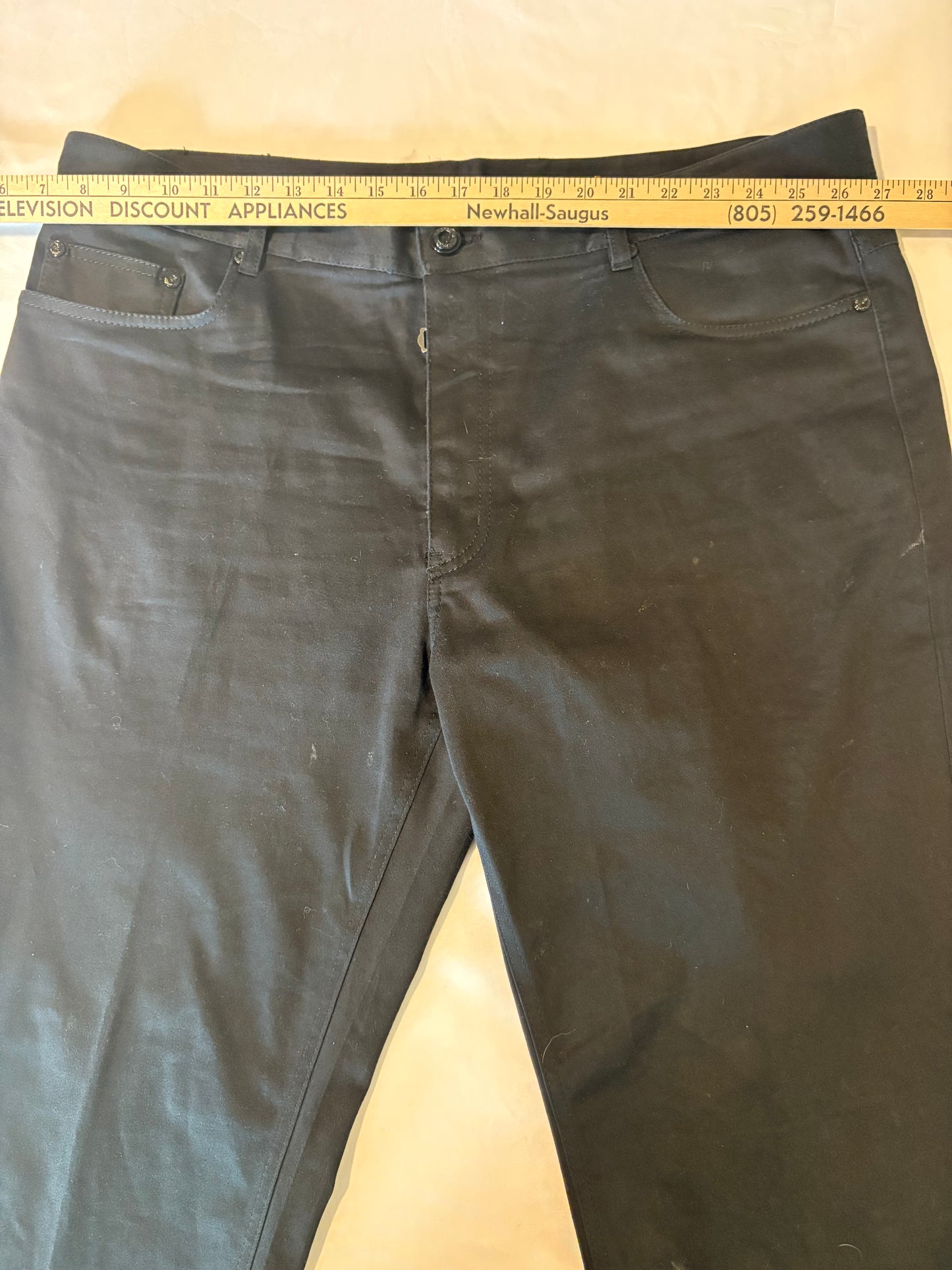 PRESTIGE Original Men’s Black Slim Fit Pants Size 40 Stretch Comfort Style