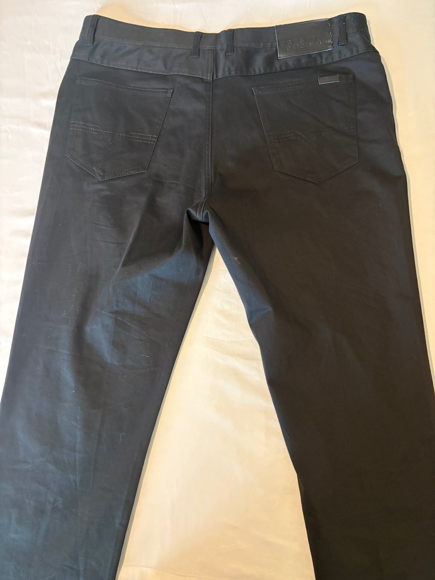 PRESTIGE Original Men’s Black Slim Fit Pants Size 40 Stretch Comfort Style