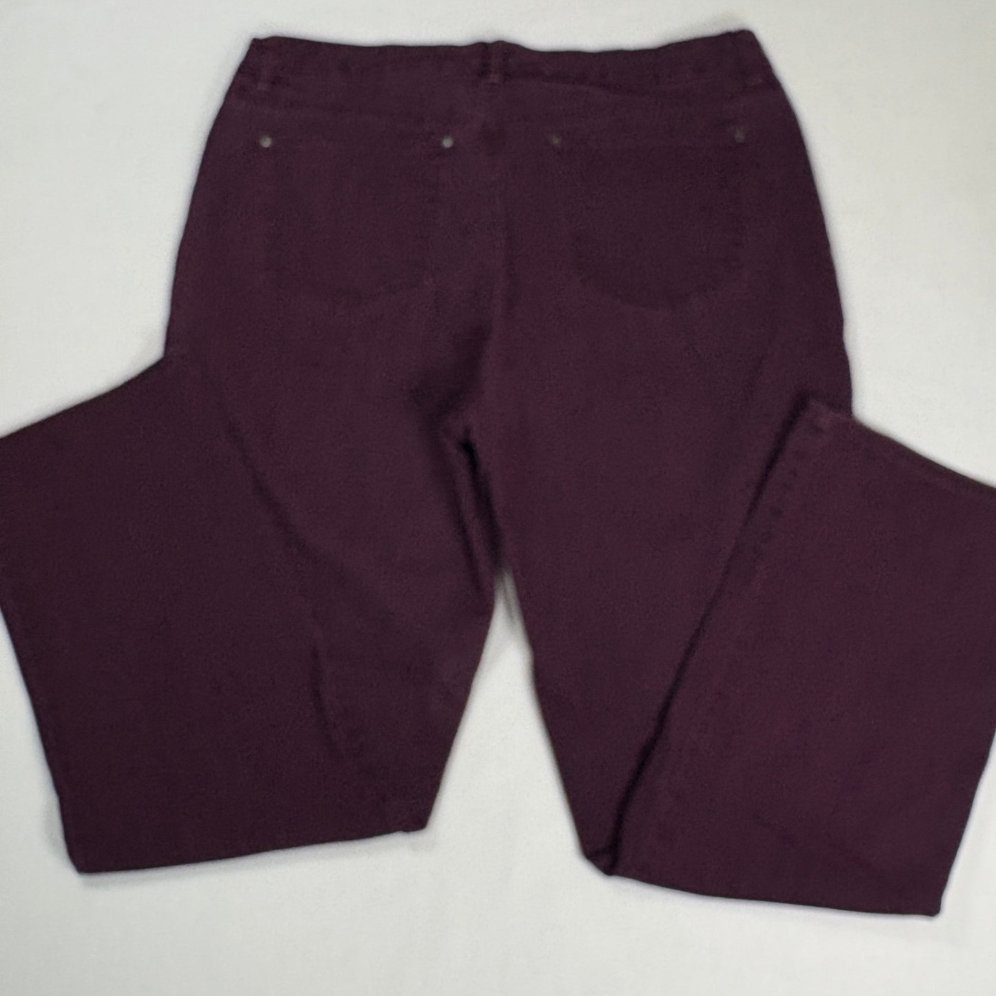 Gloria Vanderbilt Womens Jeans 14 Purple Rail Straight High Rise Slimming Y2K