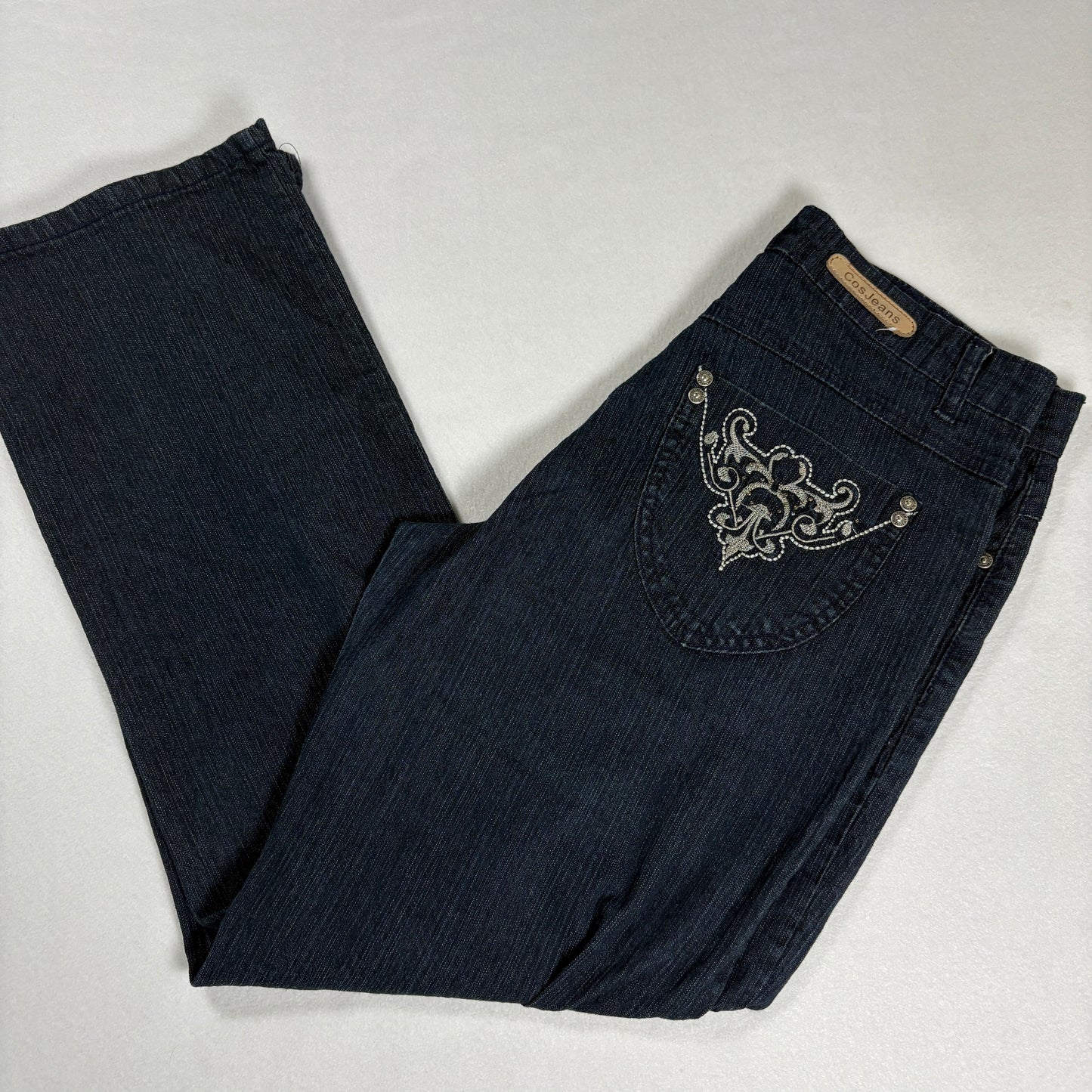 CosJeans Womens Jeans 8P Dark Wash Bootcut Embellished Y2K Vintage Denim