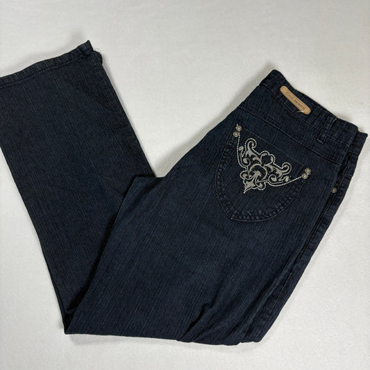 CosJeans Womens Jeans 8P Dark Wash Bootcut Embellished Y2K Vintage Denim