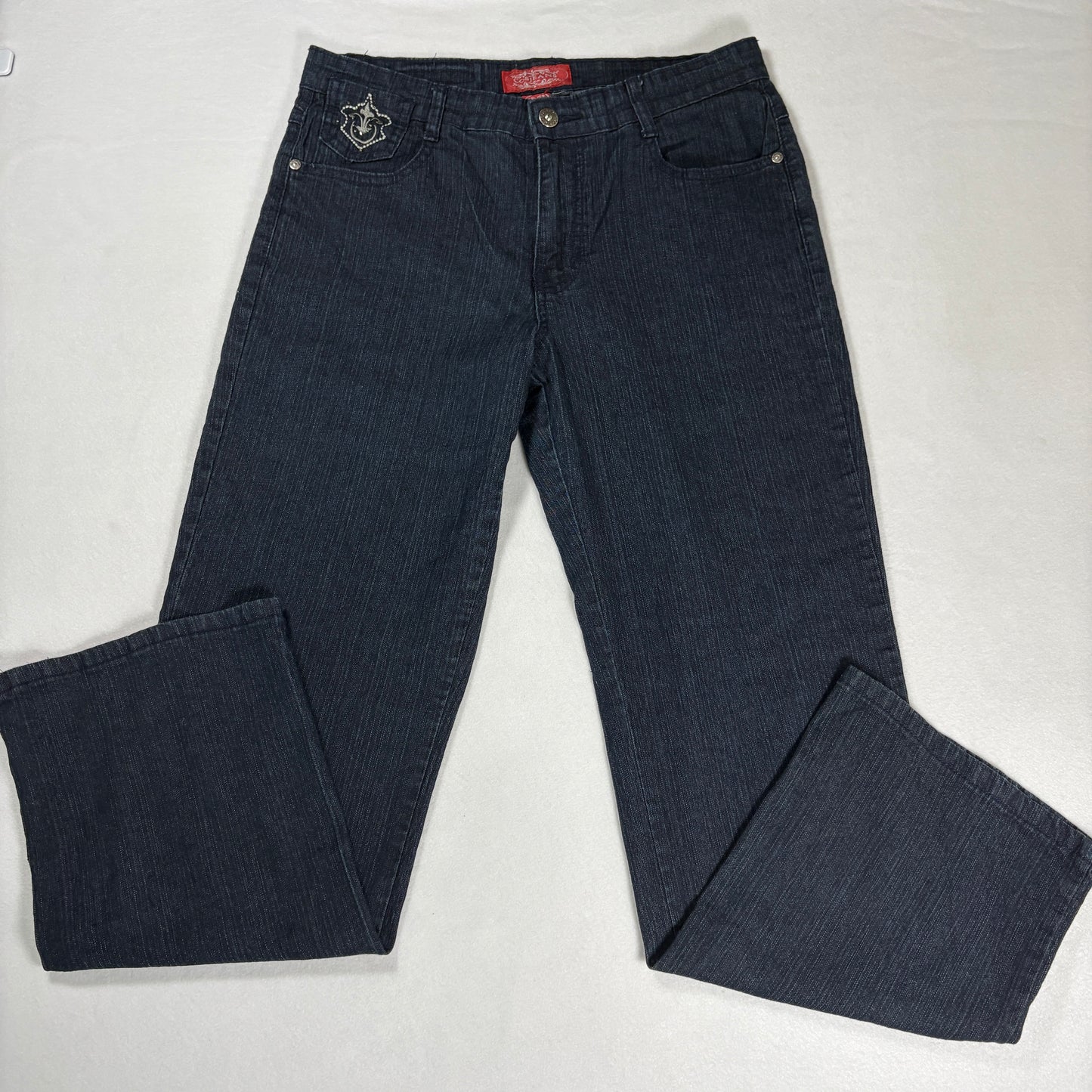 CosJeans Womens Jeans 8P Dark Wash Bootcut Embellished Y2K Vintage Denim