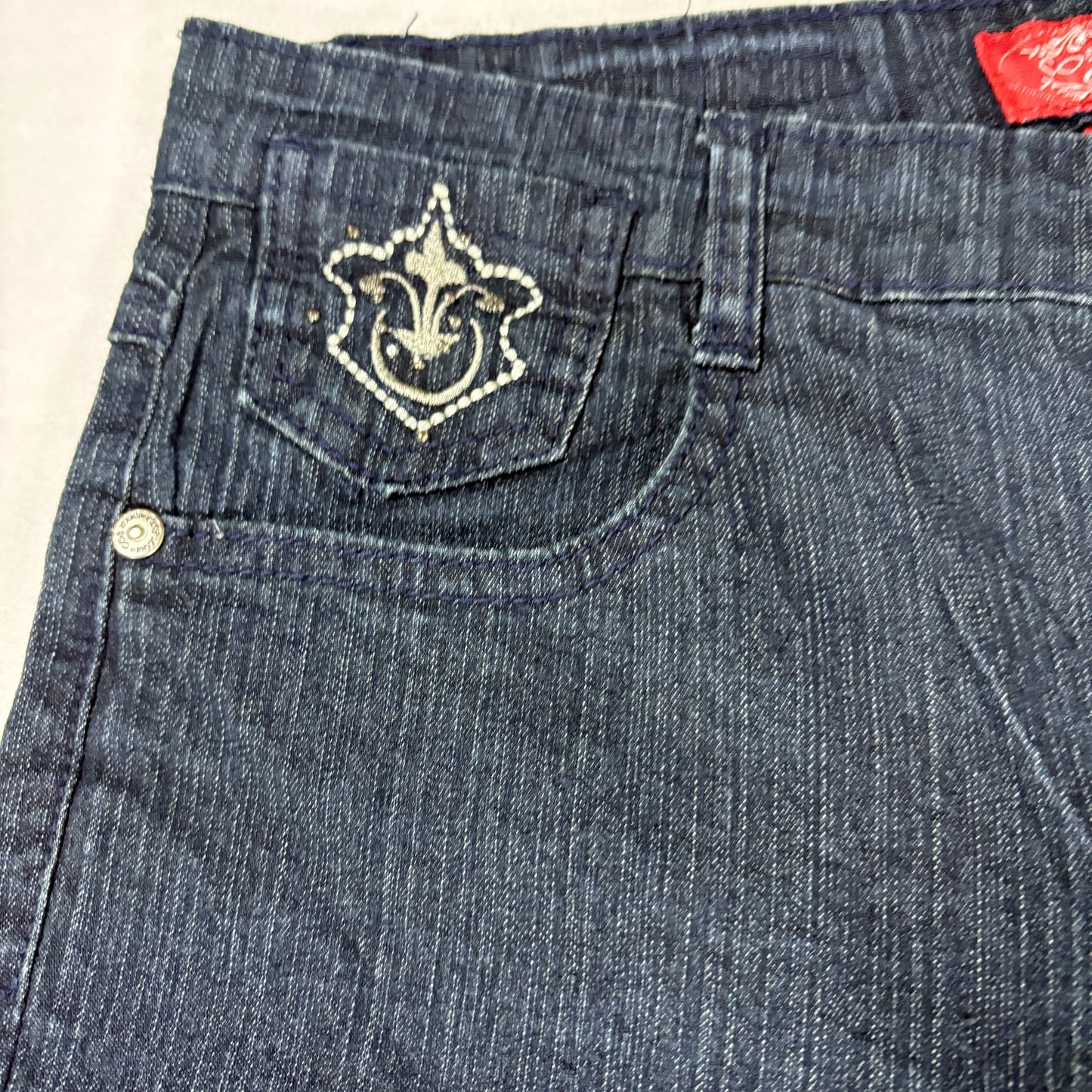 CosJeans Womens Jeans 8P Dark Wash Bootcut Embellished Y2K Vintage Denim