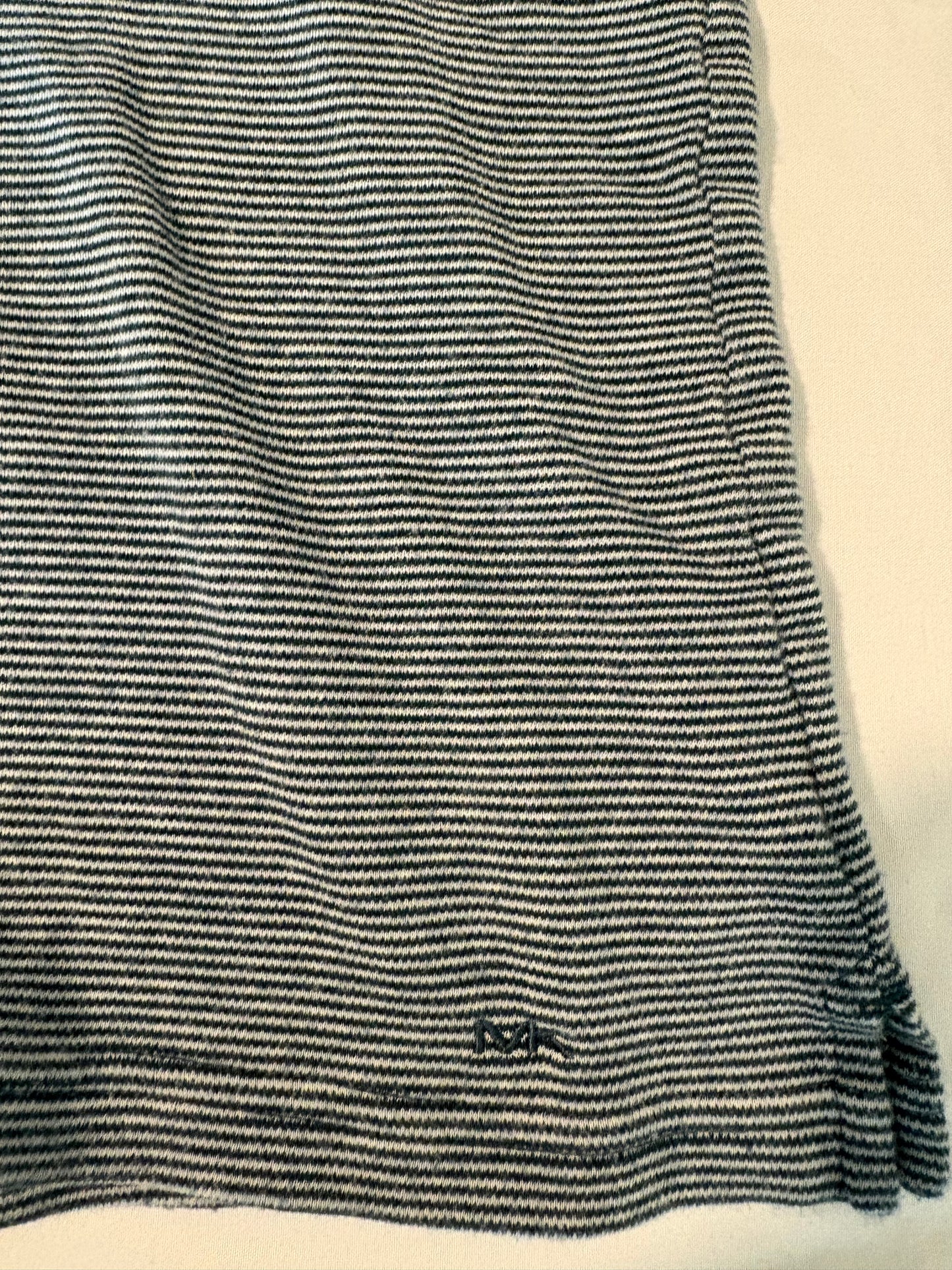 Michael Kors Striped Polo Shirt Men's XXL Blue Gray Short Sleeve Collared Cotton