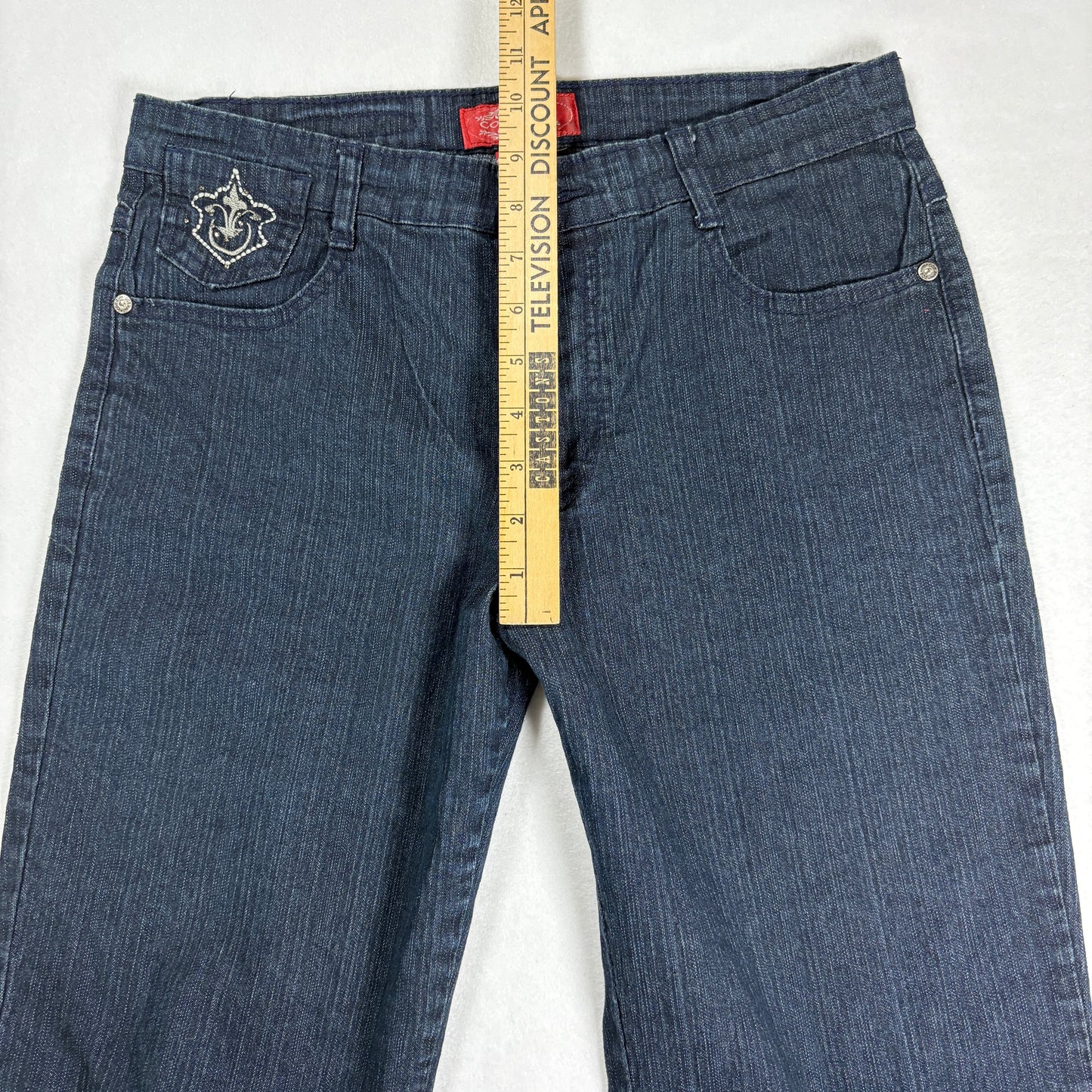 CosJeans Womens Jeans 8P Dark Wash Bootcut Embellished Y2K Vintage Denim