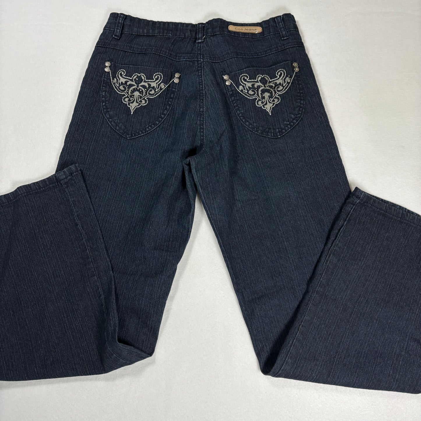 CosJeans Womens Jeans 8P Dark Wash Bootcut Embellished Y2K Vintage Denim