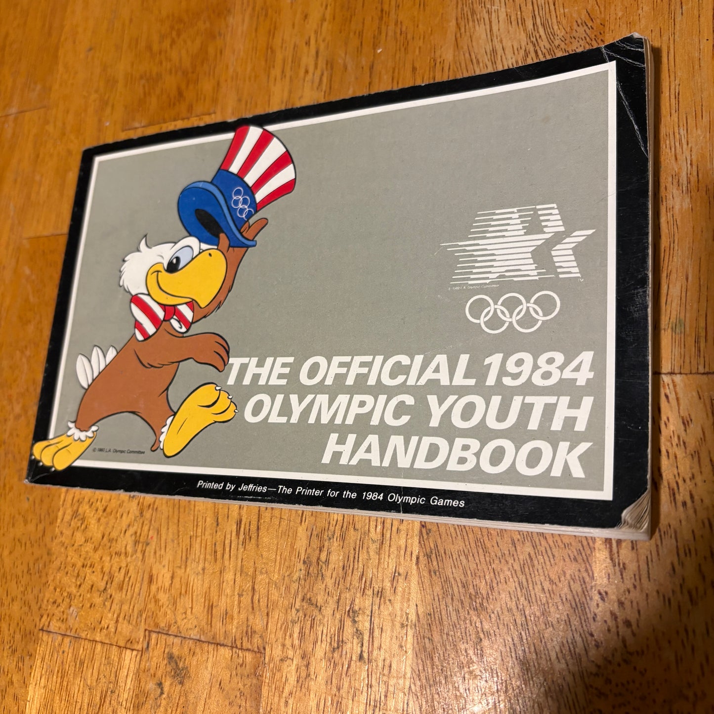 1984 Olympic Youth Handbook Los Angeles Official Booklet Sam Eagle Vintage Retro