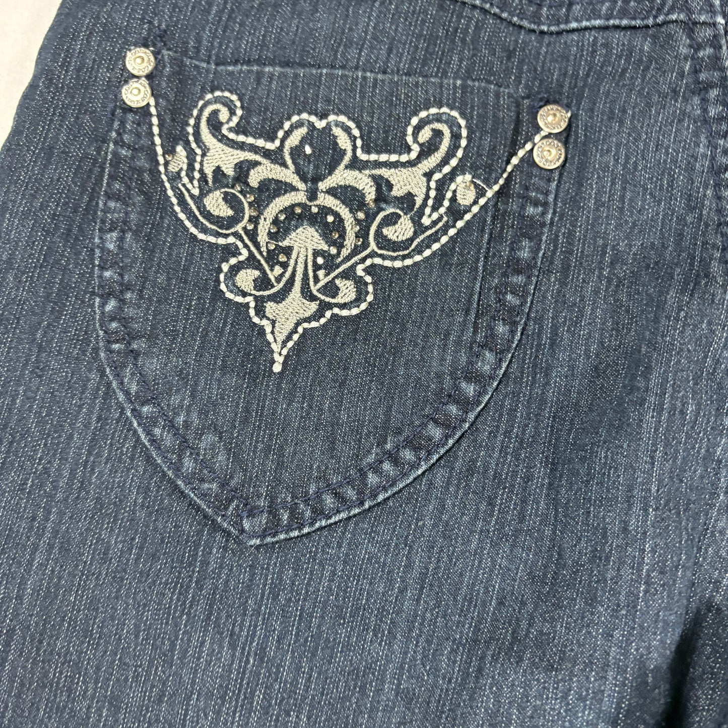 CosJeans Womens Jeans 8P Dark Wash Bootcut Embellished Y2K Vintage Denim