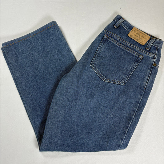 Eddie Bauer Womens Jeans 14 Blue High Rise Baggy Straight 90s Y2K Vintage