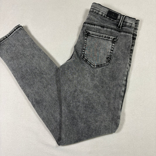 Jordache Womens Plus 18 Super Skinny Jeans Gray Washed Stretch High Rise Denim