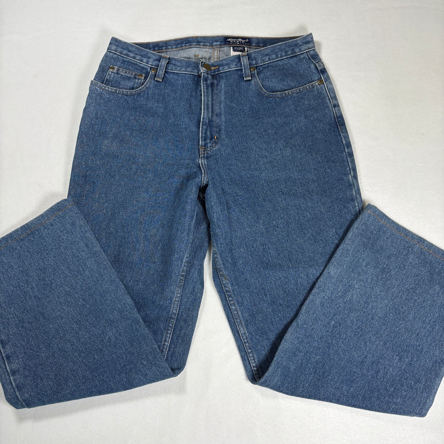 Eddie Bauer Womens Jeans 14 Blue High Rise Baggy Straight 90s Y2K Vintage