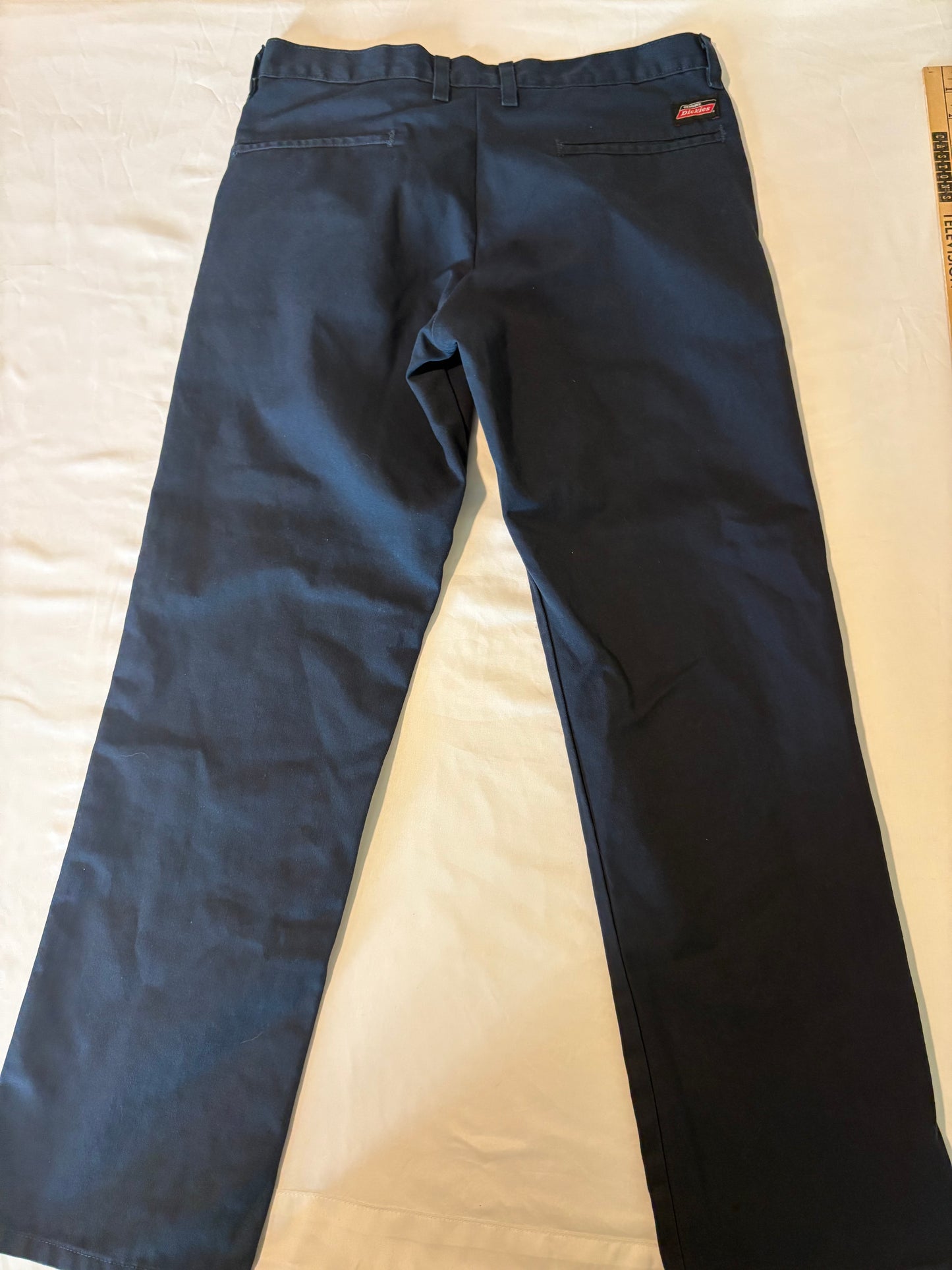 Genuine Dickies Men's Navy Blue Pants Size 30x30 Workwear Blend Durable Classic Fit