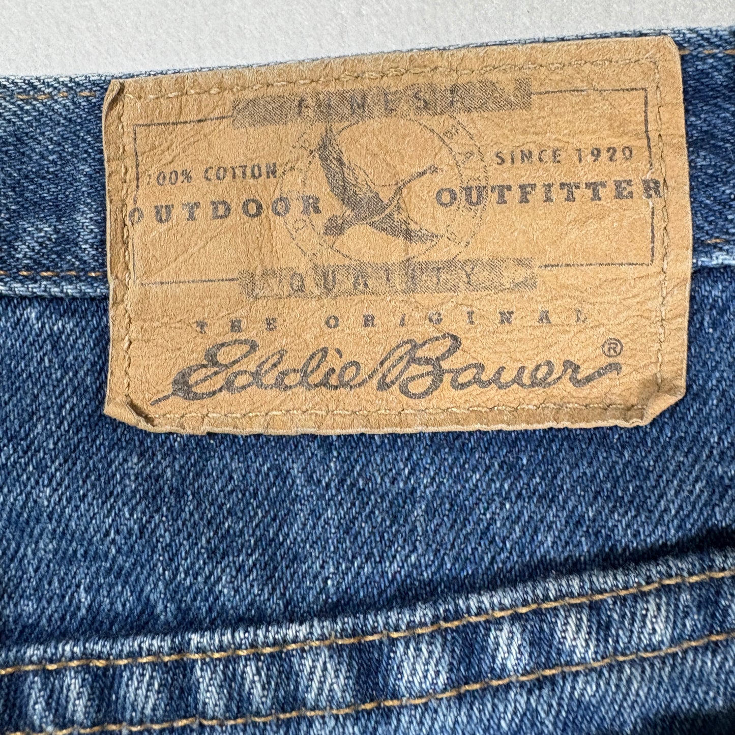 Eddie Bauer Womens Jeans 14 Blue High Rise Baggy Straight 90s Y2K Vintage