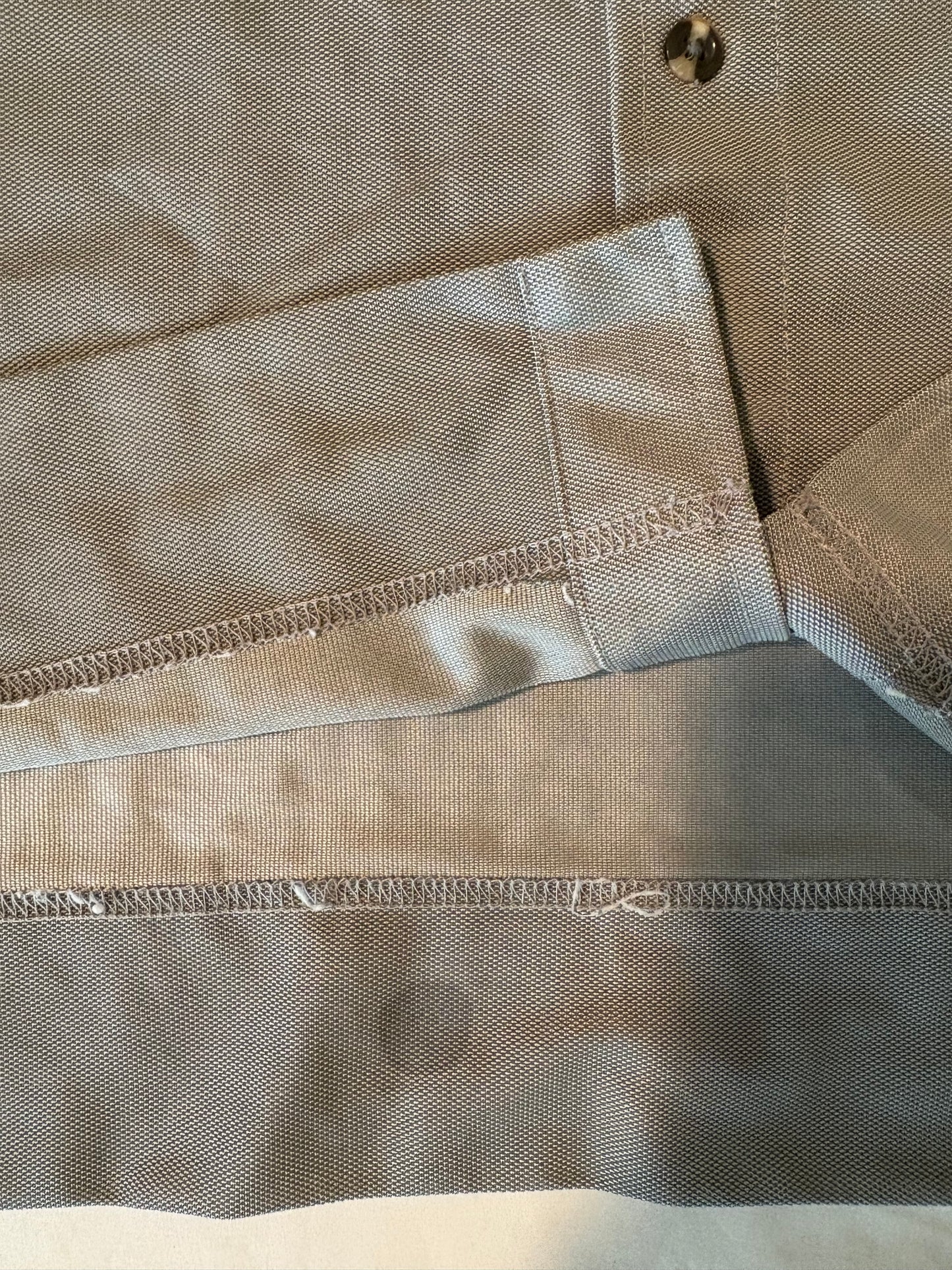 Kenneth Cole Reaction Men’s Button-Up Shirt XL Gray Short Sleeve Lightweight Casual