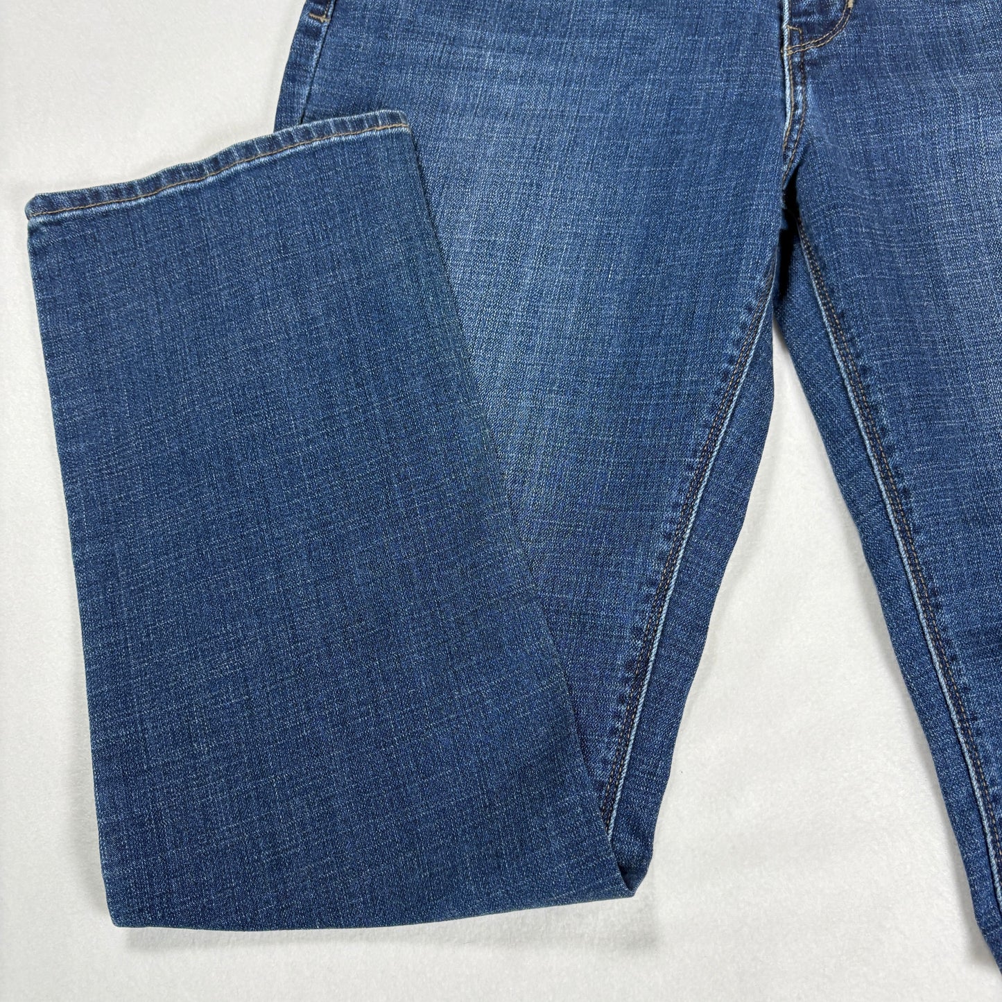 Levis Womens 525 Jeans 12 Blue Denim Perfect Waist Straight High Rise Y2K