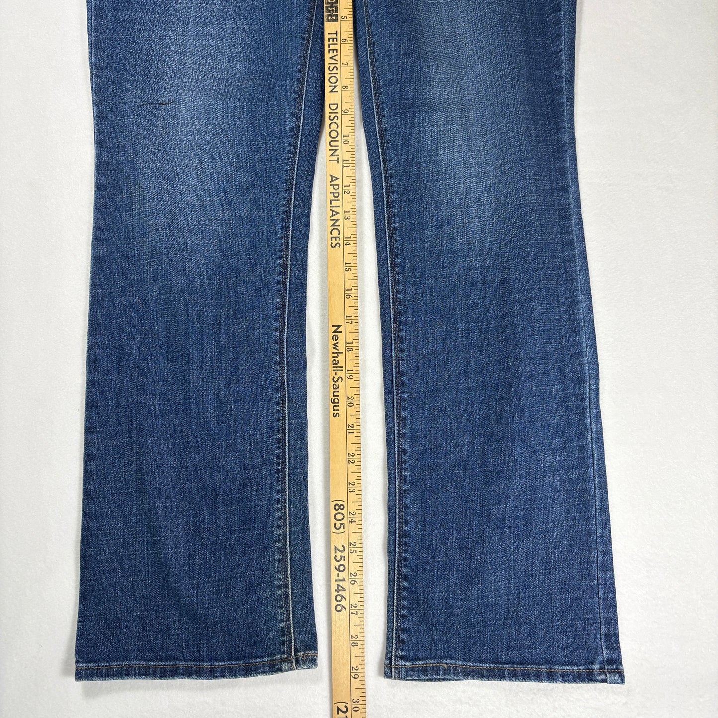 Levis Womens 525 Jeans 12 Blue Denim Perfect Waist Straight High Rise Y2K