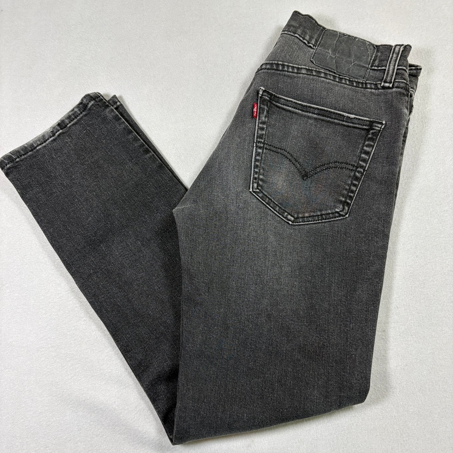 Levi’s Mens 511 Slim Fit Jeans W31 L30 Black Gray Stretch Denim Modern Tapered