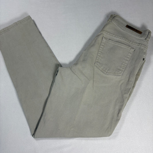 Gloria Vanderbilt Womens Jeans 10 Beige Straight Leg Stretch Denim Y2K Vintage